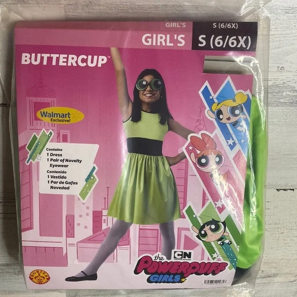 Powerpuff Buttercup Images Rubie's Powerpuff Girls Buttercup Costume -  Girls Green Dress With Glasses Superhero Outfit Buttercup Powerpuff Girls